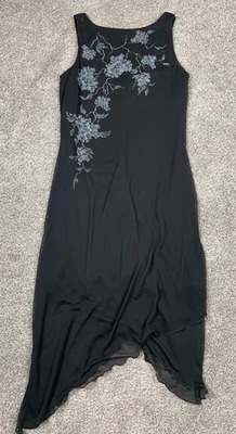 Vintage Byers Too Dress Womens Medium Black Asymmetrical Whimsigoth Fairy Grunge - Image 1 of 4