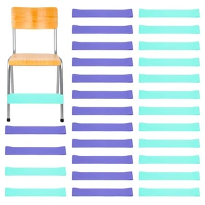Fidget Bands for Classroom Chairs, 1 Set/24 Pcs, Blue/jade-green - Picture 1 of 6