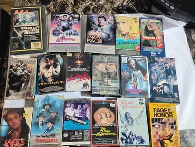 Lot of 17 vintage Betamax Thriller Action Horror ex rentals - Image 1 of 4