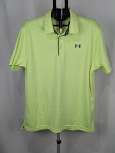 Under Armor Men's Tech Polo XL Light Green Shirt Lightweight Breathable - Foto 1 di 12