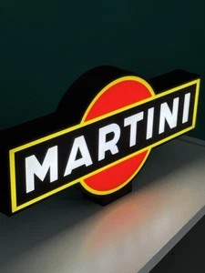 Lampada Insegna Targa Luminosa Lightbox Led Usb C Martini Cocktail LOGO 3d - Foto 1 di 7