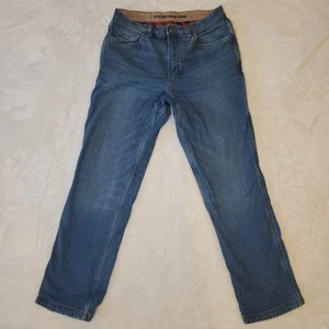 Duluth Trading Mens 34x34 Jeans Ballroom Flex Flannel Lined Relaxed Fit - Picture 1 of 7