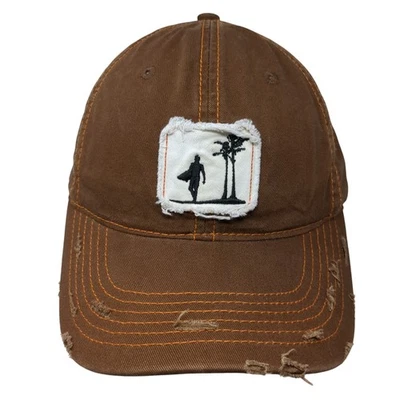 Gorra de béisbol Hawaiian Tropic Slideback marrón talla única ajustable envejecida Foto 1 de 4