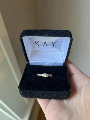 Kay Jewlers Women’s Diamond Engagement Ring, Size 9, 1/3 Ct Tw 10k White Gold - Image 1 of 4