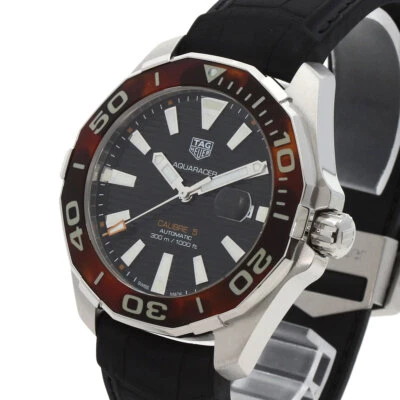 ●Tag Heuer Way201N Aquaracer Calibre 5 Stainless Steel/Rubber Men'S - Image 1 of 4