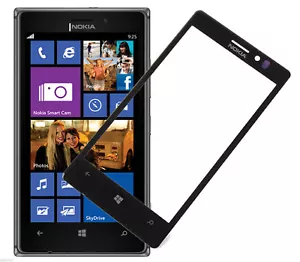 GLAS VITRINE AUSSEN TOUCHSCREEN FÜR DISPLAY NOKIA LUMIA 925 SCHWARZ - Bild 1 von 1