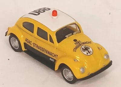 Herpa Volkswagen Kafer ADAC Beetle Strassenwacht escala 1:87 #880 amarillo  Foto 1 de 4
