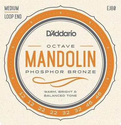 D'Addario Octave Mandolin Strings Phosphor Bronze Medium Loop End - Image 1 of 4