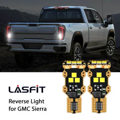Bombillas LED de reversa LASFIT 921 para GMC Sierra 1500 2500 3500 HD 2014-2022 2X Foto 1 de 4