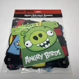 New, Sealed Angry Birds Happy Birthday Banner 7.59 Ft. - Picture 1 of 6
