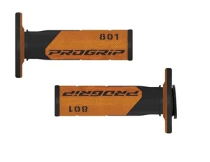 Pro Grip 801 Hybrid Duo-Density Cross Grips Off Road Motocross Black/Orange - Picture 1 of 1