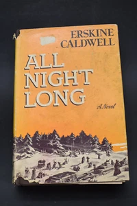 1942 All Night Long: Novel  Guerilla Warfare in Russia by Erskine Caldwell HCDJ - Picture 1 of 17