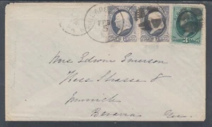 US Sc 206, 207 on 1882 Cover, Philadelphia-Munich, Bavaria - Picture 1 of 2