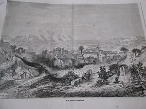 Gravure 1860 - Vue générale de Palerme - Picture 1 of 1