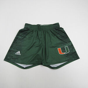 Miami Hurricanes adidas Athletic Shorts Men's Green Used