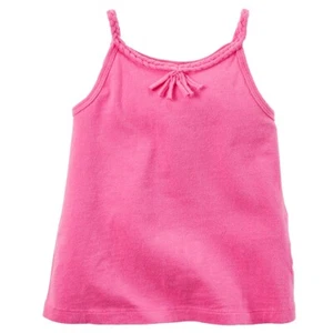 Carter's Girl's Neon Pink Braided Neck Tank Top; 7 Kids - Picture 1 of 1