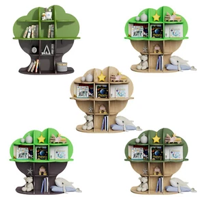 Tree Kids Bookshelf Toddler Bookcase Baby Book Children Toy Storage Organizer - Picture 1 of 1