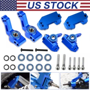 Para 1/10 Traxxas 2x2 Barra Rueda Delantera Bloque Dirección y Eje Trasero Transportadores - Imagen 1 de 14