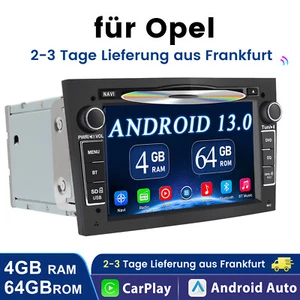 DVD Carplay Android 13 Autoradio GPS BT SWC Für Opel Zafira B Corsa C D Astra H - Bild 1 von 14