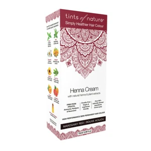 Tints of Nature Henna Cream Semi-Permanent Hair Dye Colour Mahogany Red 70mL - Picture 1 of 2