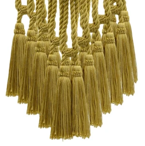 DÉCOPRO Doppelte Quaste Quaste Raffhalter, Farbe # C4 - Antik Gold [10er Set] - Bild 1 von 1