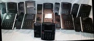 11x POLYCOM VVX410 2201-46162-001 GIGABIT IP DESKTOP PHONES w/ Handset Used - Picture 1 of 4