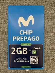 Movistar Chile Mini/Micro/Nano SIM card prepaid prepago chip - Zdjęcie 1 z 1