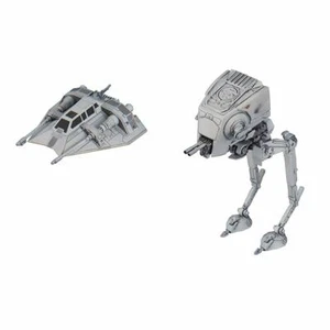 Bandai Star Wars Vehicle Model 008 AT-ST & Snowspeeder kit 156321  - Picture 1 of 4