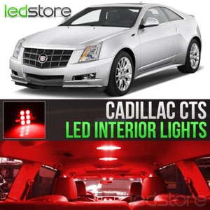 2008-2013 Cadillac CTS Red Interior LED Lights Kit Package - Picture 1 of 6