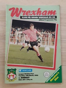 Wrexham v Burnley 1989/90 Division 4 - Picture 1 of 1