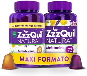 ZzzQuil Natura, MELATONINA per DORMIRE, INTEGRATORE con MELATONINA pura ed Estra - Foto 1 di 7
