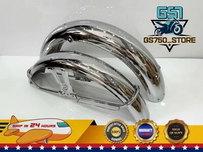 Guardabarros delantero y trasero Suzuki T500 T-500 Titan III J K L M R 53100-15101 1970-1975. Foto 1 de 4