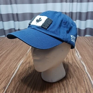 Roots Canada Hat Cap Youth L/XL Navy Blue Strapback Kids Maple Leaf Adjustable - Picture 1 of 11