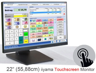 IIYAMA PROLITE T2252MSC 22" 55,8cm DIADON IPS LED TOUCHSCREEN MONITOR MULTITOUCH - Bild 1 von 4