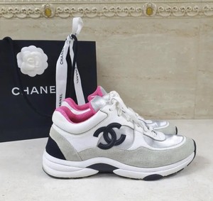 rainbow chanel fashion sneakers
