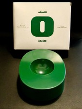 OLIVETTI Svuotatasche Centrotavola Astray “O” Verde Designer SOAVI 1968
