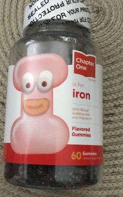 Capítulo Uno/Hierro/60 Gomitas con Sabor/Con Hierro de Construcción de Sangre y Vitamina C/Exp 5-26 Foto 1 de 4