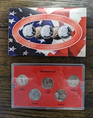 2003 Denver Mint Edition State Quarter Collection Brilliant Uncirculated - Image 1 of 4