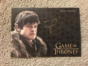 Tarjeta autógrafa 2017 Juego de Tronos IWAN RHEON como Ramsey Bolton Rittenhouse - Imagen 1 de 3
