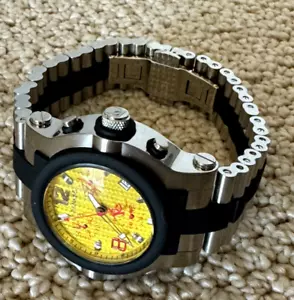 Renato Beast Mens Swiss Chronograph Watch 45mm, New in Box w/ new battery Vtg. - Picture 1 of 11