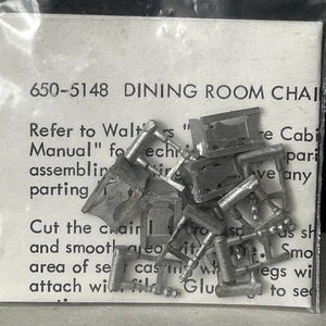 SS Scale Structures LTD 5148 Esszimmer Stühle Bausatz Metall HO Maßstab 1/87 - Bild 1 von 3