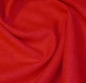 8oz Pre Washed 100% Pure Linen Flax Fabric Material 136cm wide per metre Red - Picture 1 of 1