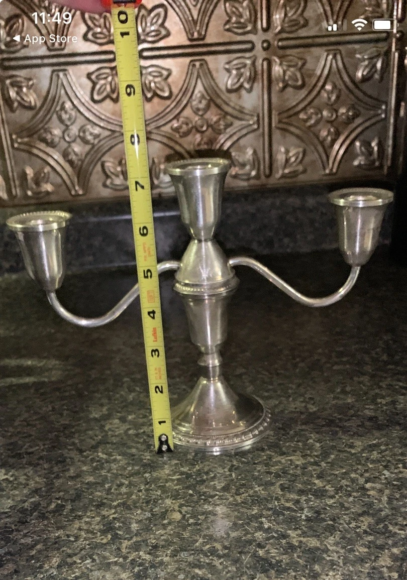 Duchin Creation In Antique Us Sterling Silver Candlesticks