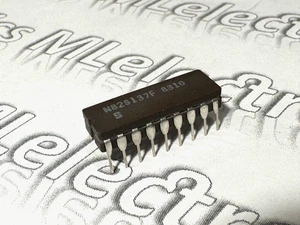 1x N82S137F Signetics 4K-bit (1024x4) TTL Bipolar PROM 60ns IC CDIP18 N82S137AN - Picture 1 of 6