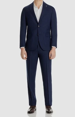 Chaqueta Pantalones Traje Jack Victor Para Hombre Azul Ajuste Regular Micro Limpio 2 Piezas Talla 42S Foto 1 de 4