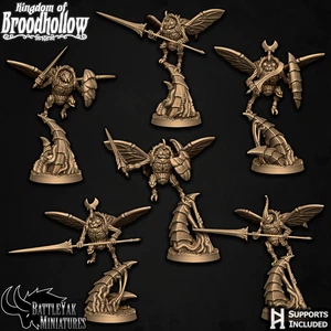 Battle Yak Miniatures Broodwing Sentry X6 Frostgrave Pathfinder D&D Kings of War - Bild 1 von 7