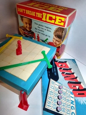 VTG 1969 Don't Break The Ice Game Complete w/ Box Patent Pending + BONUS Bingo* - Image 1 of 4