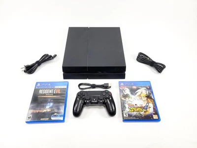 Consola de Videojuegos Sony PlayStation 4 PS4 Negra 500GB con Mando y Juego Probado Foto 1 de 4