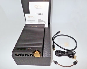 ONIX Mystic XP1 DAC Headphone Amplifier Portable Desktop Silver Cable Boxed - Picture 1 of 5