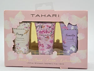 Tahari 3er Set Luxus Handcreme Kollektion Geschenk Pfingstrose Lavendel Vanille - Bild 1 von 6